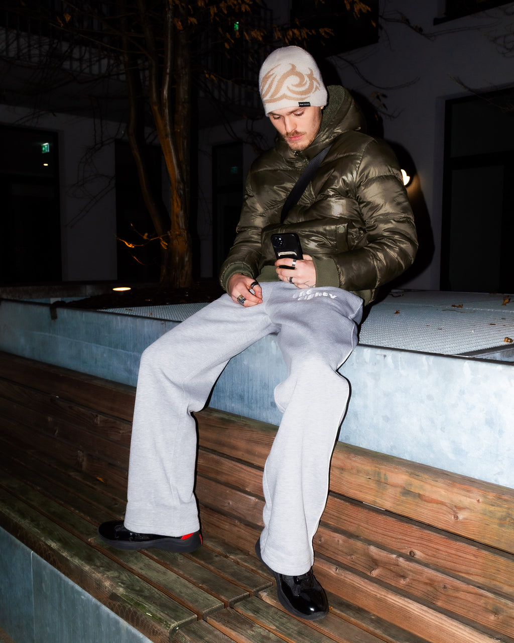RAW GREY MELANGE JOGGER